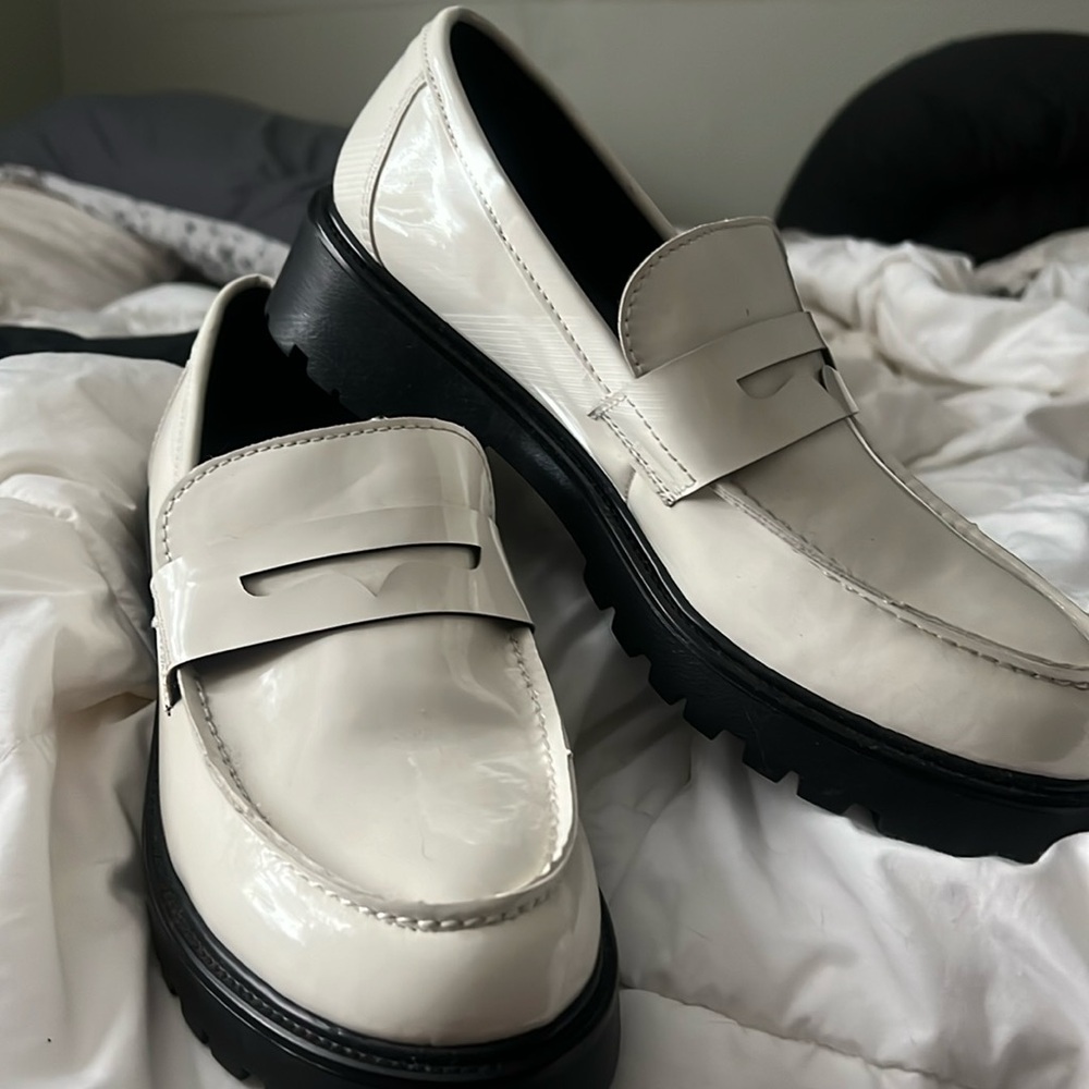 Steve Madden patent leather loafers